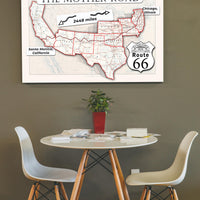 1926 Route 66 map large printable poster of the Mother Road (instant download)