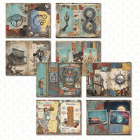 Route 66 Junk Journal Kit - Vintage Digital Download Ephemera - Printable Scrapbook Paper US Letter | 10 Double sided Pages