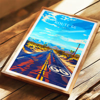 Route 66 Poster - USA Wall Art, the perfect gift and a lasting travel memory | Art Print
