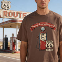 Route 66 100 Year Anniversary Comfort Colors® 1717 T Shirt, Making Memories Since 1926, Retro Gas Pump Americana Road Trip Gift Souvenir Tee