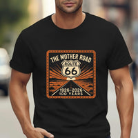 Route 66 Shield Graphic T-shirt | The Mother Road 1926-2026 100 Years