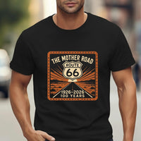 Route 66 Shield Graphic T-shirt | The Mother Road 1926-2026 100 Years
