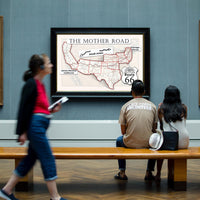 1926 Route 66 map large printable poster of the Mother Road (instant download)