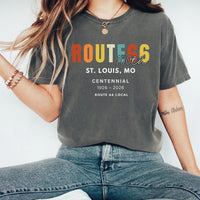 100 Years Route 66 St. Louis MO Personalized Route66 100th Anniversary Shirt 1926–2026 Historic Route 66 USA Road Trip Tshirt