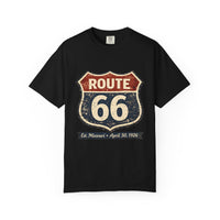 Route 66 Shield Graphic T-shirt | Vintage Highway Sign Tee