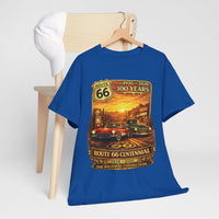 Sunset Route 66 Centennial Vintage Cars T-Shirt | 100 Years 1926-2026