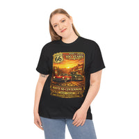 Sunset Route 66 Centennial Vintage Cars T-Shirt | 100 Years 1926-2026