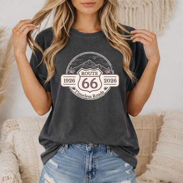 Route 66 T-shirt | 100 Year Anniversary tee Vintage Highway Badge