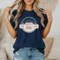 Route 66 T-shirt | 100 Year Anniversary tee Vintage Highway Badge