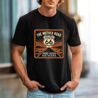 Route 66 Shield Graphic T-shirt | The Mother Road 1926-2026 100 Years