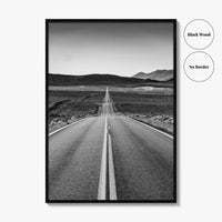 California Black and White Fine Art Photo Print, Route 66, USA Wall Decor Poster