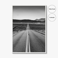 California Black and White Fine Art Photo Print, Route 66, USA Wall Decor Poster