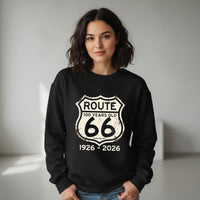 Route 66 100 Years 1926-2026 Sweatshirt | Vintage Highway Sign
