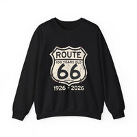 Route 66 100 Years 1926-2026 Sweatshirt | Vintage Highway Sign