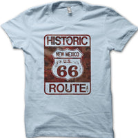 Historic New Mexico Route 66 Motorcycle Classic Vintage Biker T-Shirt