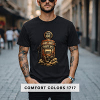 Route 66 Tee, Vintage Gas Pump T-shirt, Dirt & Grit Americana