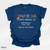Route 66 Centennial Santa Monica CA, Vintage 100th Anniversary Route 66, Santa Monica Pier Souvenir, USA Travel Shirt