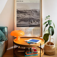 Vintage Route 66 USA Poster | Mother Road Desert Highway Travel Art Print