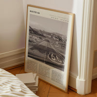 Vintage Route 66 USA Poster | Mother Road Desert Highway Travel Art Print