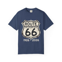 Route 66 100 Years 1926-2026 T-shirt | Vintage Highway Sign
