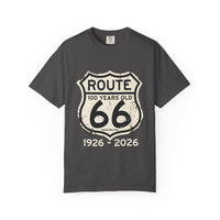 Route 66 100 Years 1926-2026 T-shirt | Vintage Highway Sign