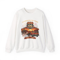 Route 66 Centennial 1926-2026 Crewneck | Vintage Roadtrip Scenic Design