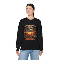 Route 66 Centennial 1926-2026 Crewneck | Vintage Roadtrip Scenic Design