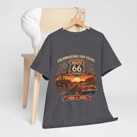 Route 66 Centennial 1926-2026 T-Shirt | Vintage Road Trip Tee