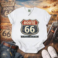 Route 66 Shield Graphic T-shirt | Vintage Highway Sign Tee