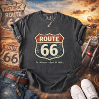Route 66 Shield Graphic T-shirt | Vintage Highway Sign Tee