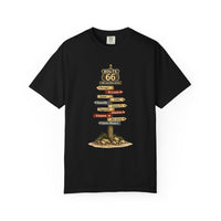 Route 66 Tee Signpost T-Shirt | Vintage Roadtrip Directions Road Trip Shirts