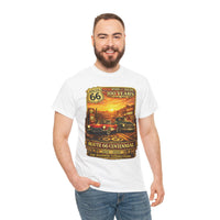 Sunset Route 66 Centennial Vintage Cars T-Shirt | 100 Years 1926-2026
