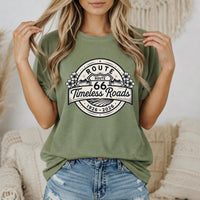 Route 66 T-shirt | Vintage Road Trip Retro Badge Womens Route 66 tee