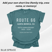 Route 66 Centennial Shirt Flagstaff AZ 1926–2026, Route66 100th Anniversary Tee, Personalized Arizona Route 66 Souvenir Tshirt