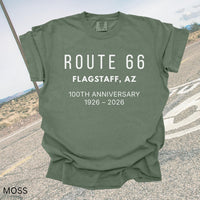 Route 66 Centennial Shirt Flagstaff AZ 1926–2026, Route66 100th Anniversary Tee, Personalized Arizona Route 66 Souvenir Tshirt