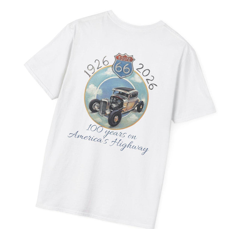 Route 66 Classic Car T-Shirt: 100 Years on America's Highway