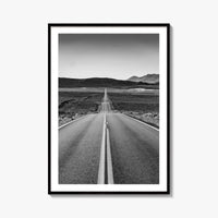 California Black and White Fine Art Photo Print, Route 66, USA Wall Decor Poster
