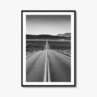 California Black and White Fine Art Photo Print, Route 66, USA Wall Decor Poster