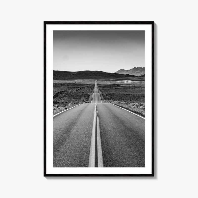 California Black and White Fine Art Photo Print, Route 66, USA Wall Decor Poster
