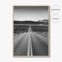 California Black and White Fine Art Photo Print, Route 66, USA Wall Decor Poster