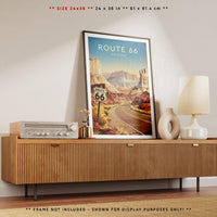 Route 66, Arizona | Vintage Travel Poster