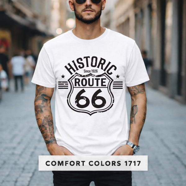 Route 66 Shield Vintage Roadtrip T-shirt