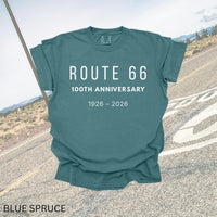 Route 66 Centennial 100th Anniversary Shirt, 100 Years Route66 Tee EST. 1926, Americana Highway 66 Souvenir Shirt, RT66 USA Road Trip Tshirt