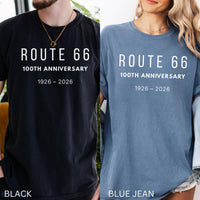 Route 66 Centennial 100th Anniversary Shirt, 100 Years Route66 Tee EST. 1926, Americana Highway 66 Souvenir Shirt, RT66 USA Road Trip Tshirt