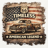 American Legend Retro Classic Pickup Truck Timeless Route 66 Unisex Classic Tee