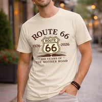 Route 66 Shirt Sign Post Top Shield 1926-2026 T-Shirt 100 Years of The Mother Road Anniversary Tee