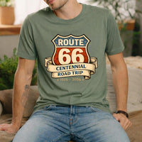 Route 66 Centennial T-Shirt, Vintage Road Trip Tee, Comfort Colors