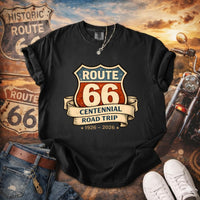 Route 66 Centennial T-Shirt, Vintage Road Trip Tee, Comfort Colors