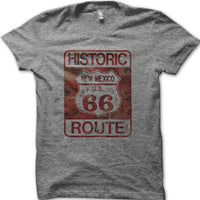 Historic New Mexico Route 66 Motorcycle Classic Vintage Biker T-Shirt