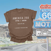 America 250 Route 66 Sweatshirt, 1776–2026 Anniversary Tee, Historic Highway Travel Shirt, USA Semiquincentennial Souvenir
